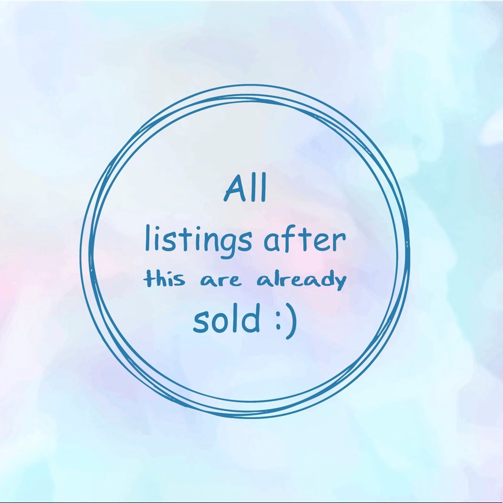 All listings after this are sold